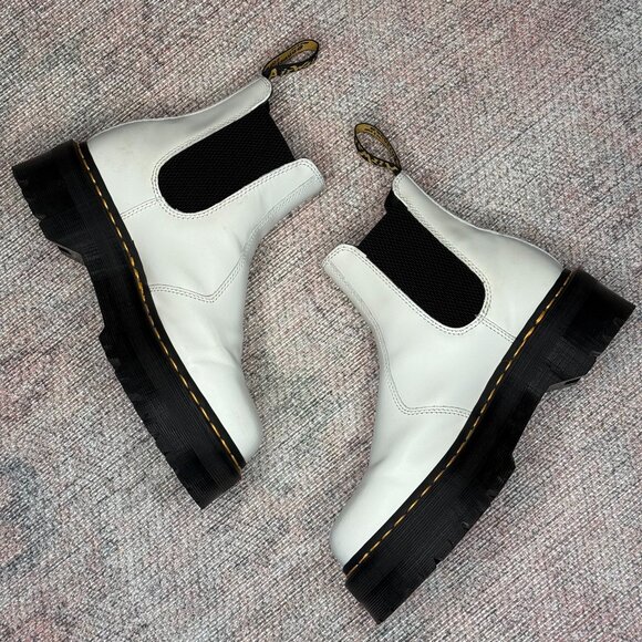 Dr. Martens 2976 Quad Arcadia Leather Platform Chelsea Boot - Size 8 - Picture 1 of 5